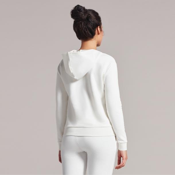 Skechers New Basics Full Zip Kadın Beyaz Günlük Sweatshirt