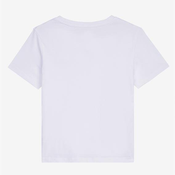 Skechers New Basics V Neck Kadın Beyaz Günlük T-Shirt