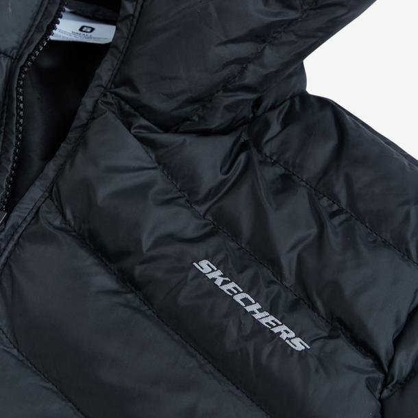 Skechers Essential Maxi Length Kadın Siyah Günlük Mont
