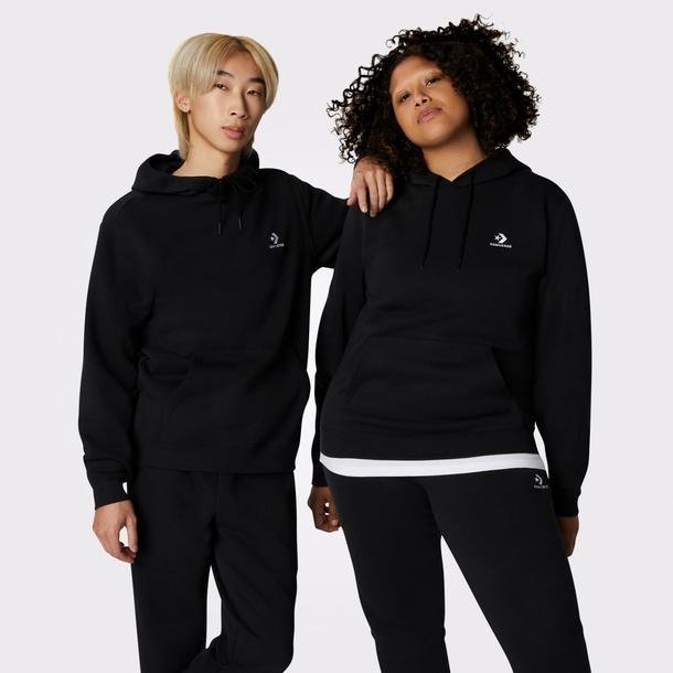 Converse Go-To Embroidered Star Chevron Unisex Siyah Günlük Sweatshirt