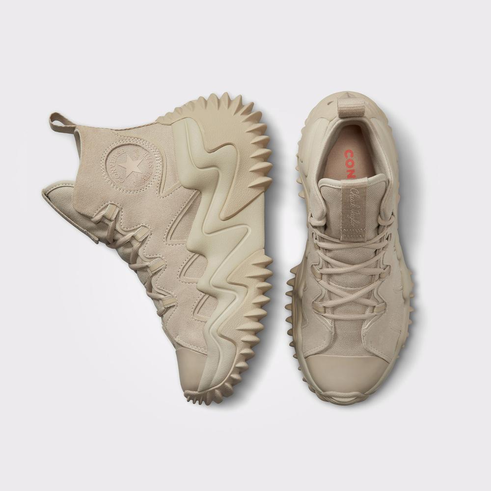 Converse Run Star Motion CX Overlay Platform Workwear Kadın Krem Sneaker