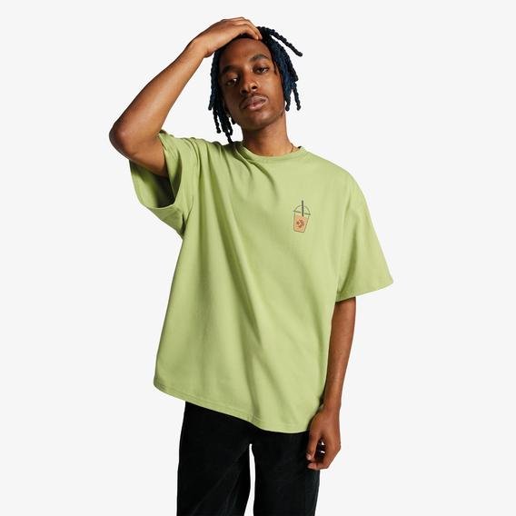 Converse Tea Graphic Loose Fit Erkek Yeşil T-Shirt