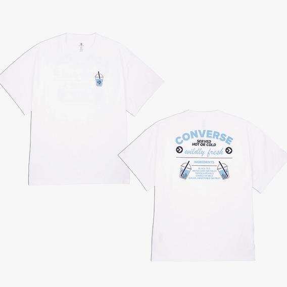 Converse Tea Graphic Loose Fit Erkek Beyaz T-Shirt