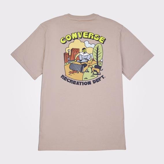 Converse Recreation Department Graphic Erkek Kahverengi T-Shirt