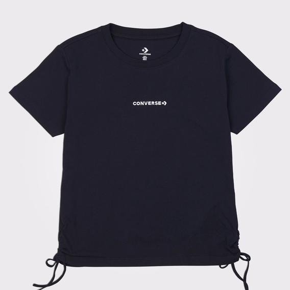 Converse Wordmark Fashion Kadın Siyah T-Shirt
