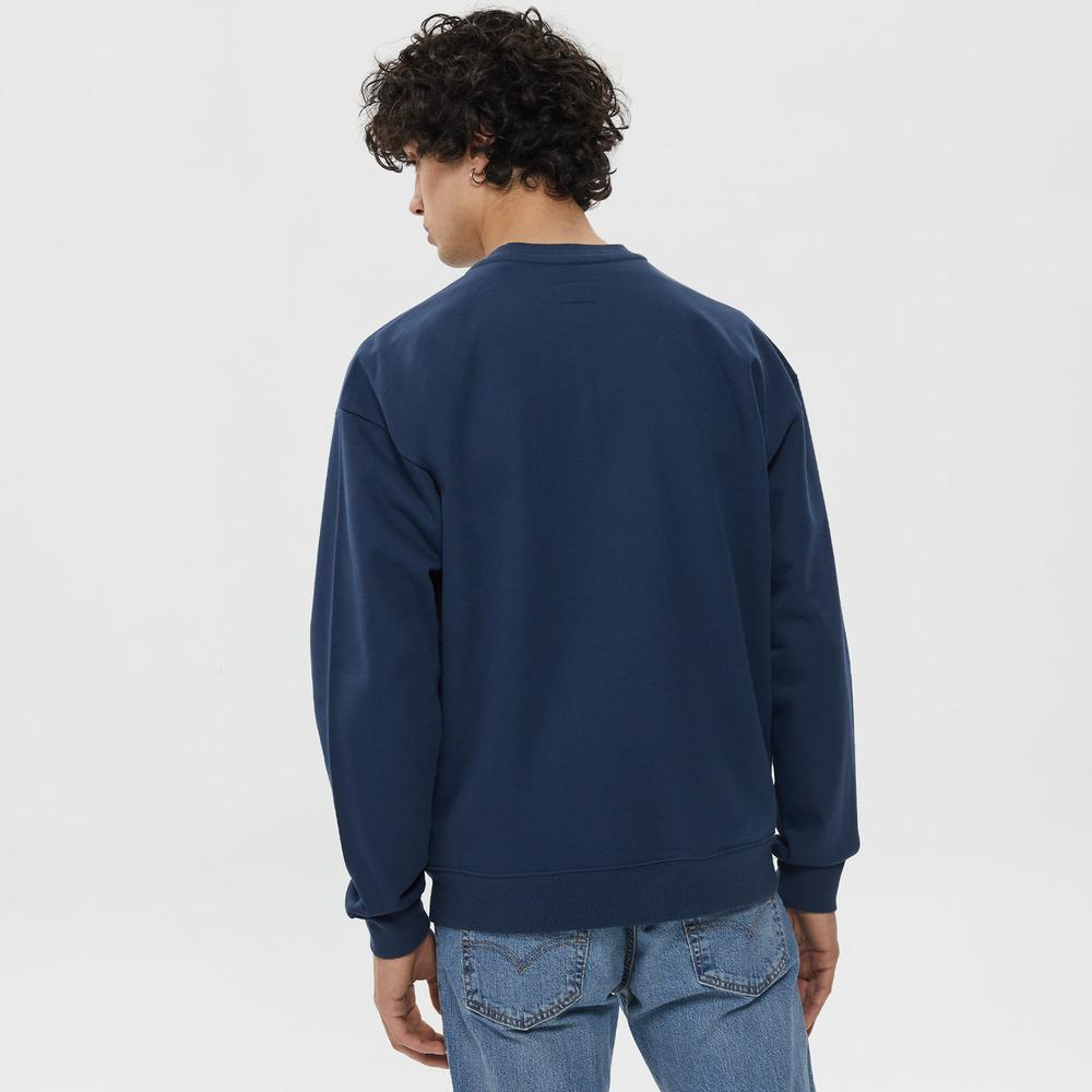Converse Chain Stitch Elevated Cardigan  Erkek Lacivert Eşofman Üstü