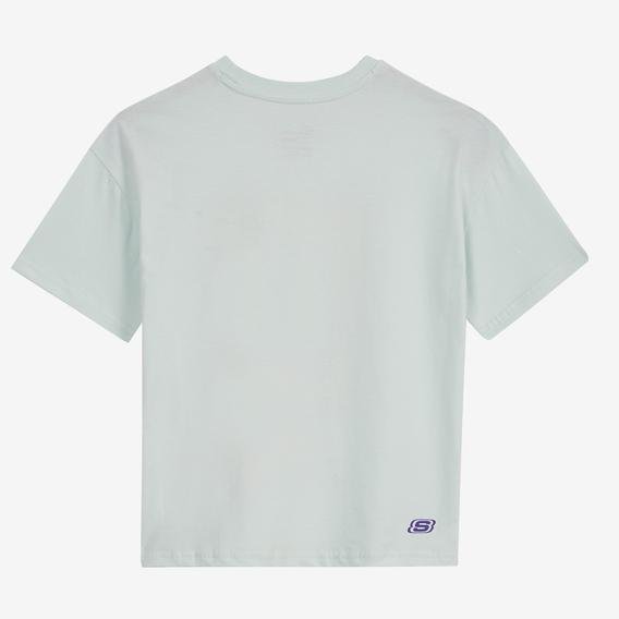 Skechers Graphic Loose Fit Çocuk Beyaz Günlük T-Shirt