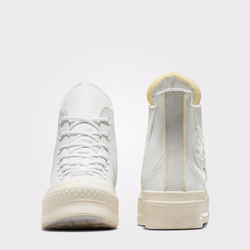 Converse Chuck 70 Plus Mixed Material Unisex Beyaz Günlük Sneaker