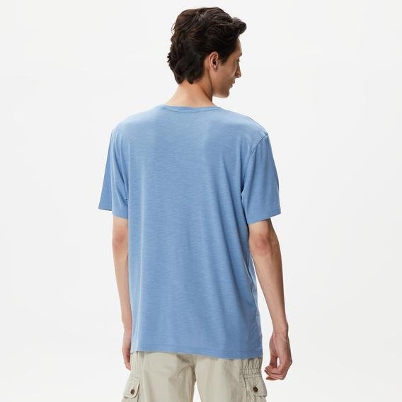 Superfly Basic Erkek Mavi Günlük T-Shirt