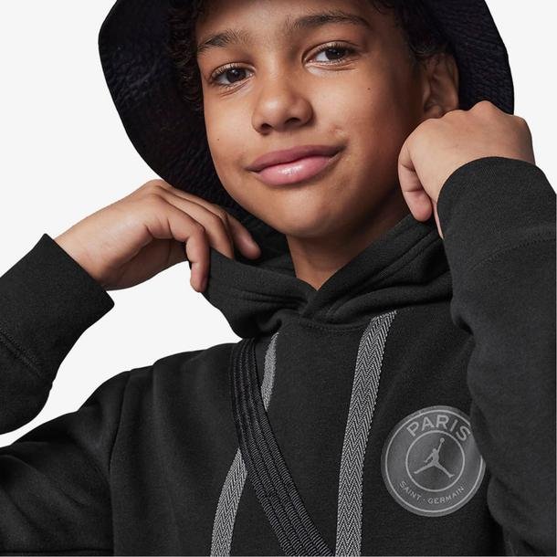 Jordan Paris Saint Germain Çocuk Siyah Günlük Sweatshirt