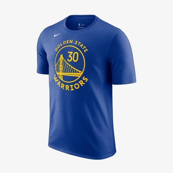 Nike Golden State Warriors Nba Erkek Mavi Basketbol T-Shirt