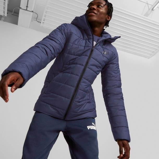Puma Sportswear Essentials Full-Zip Erkek Mavi Günlük Mont