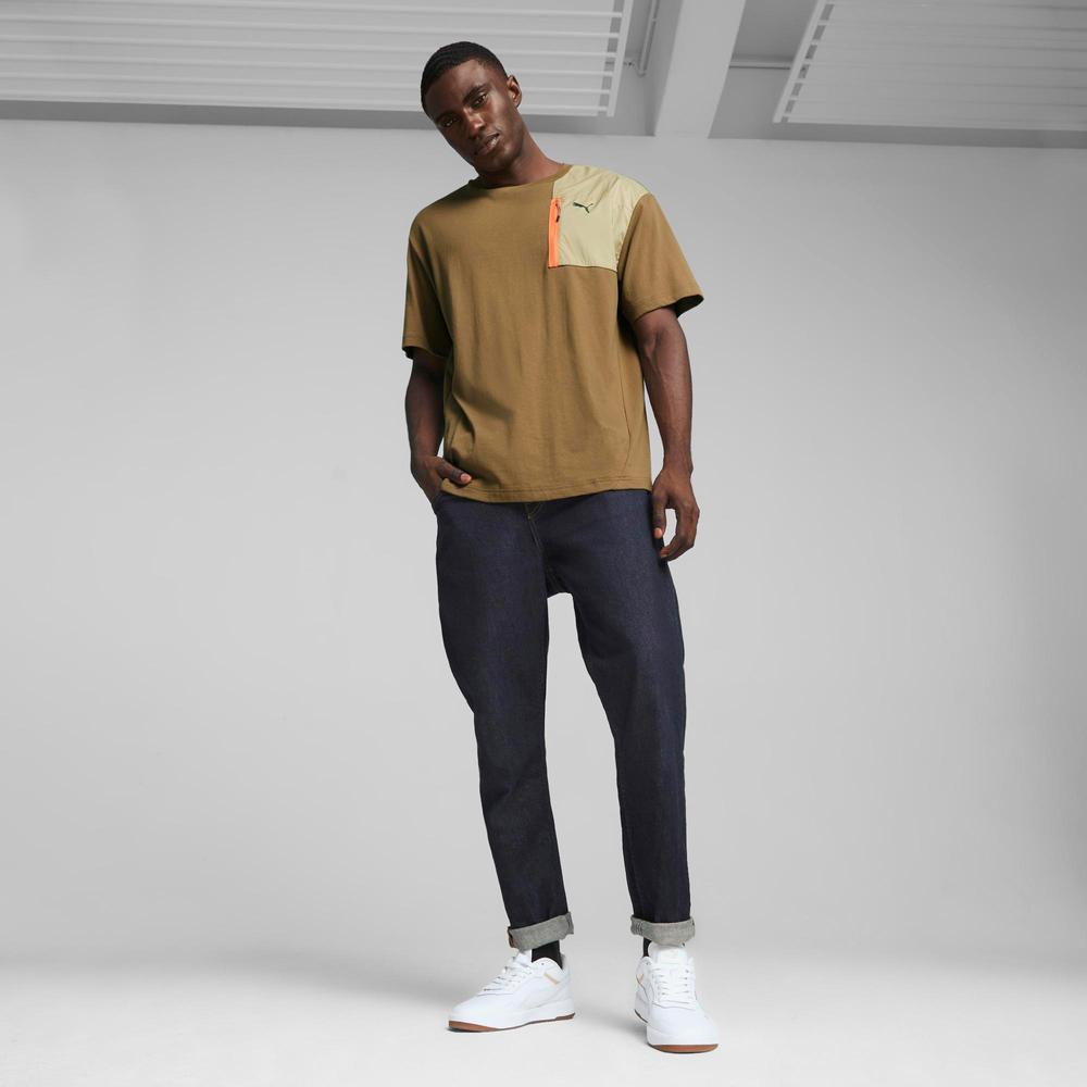 Puma Open Road Erkek Kahverengi Günlük T-Shirt