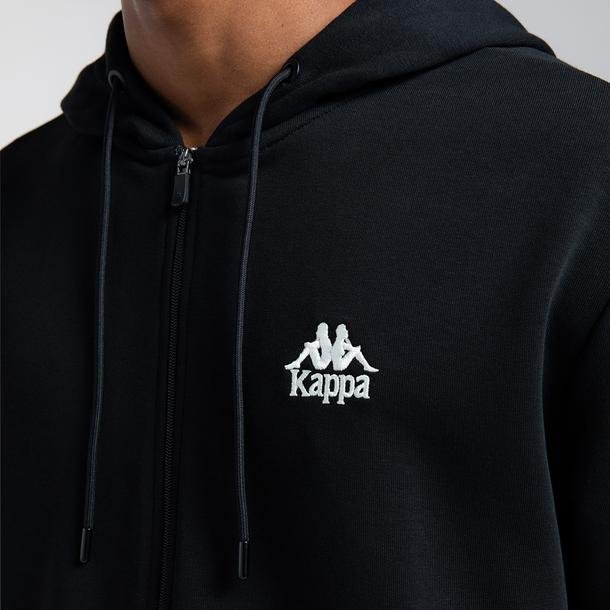 Kappa Authentic Cossar Erkek Siyah Fermuarlı Sweatshirt