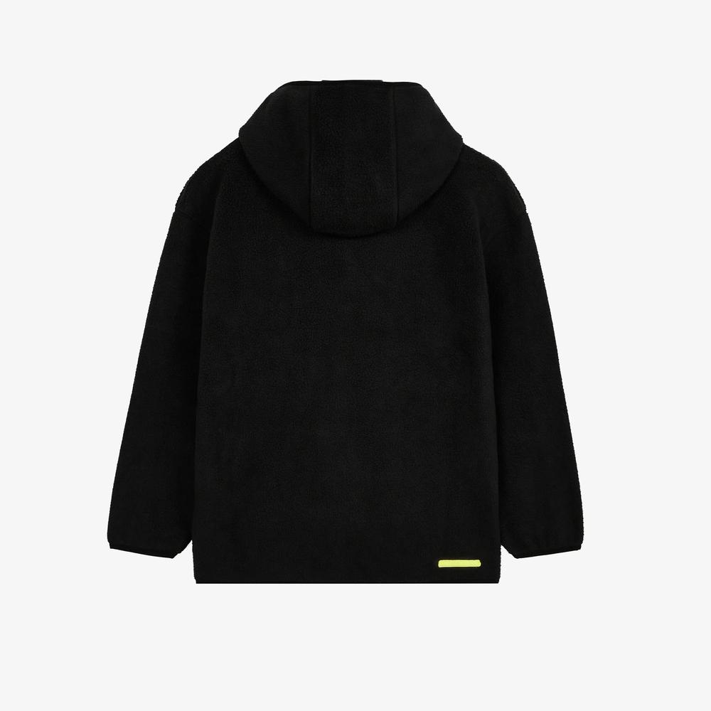 Skechers Fleece Full Zip Çocuk Siyah Outdoor Polar