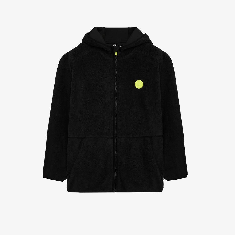 Skechers Fleece Full Zip Çocuk Siyah Outdoor Polar