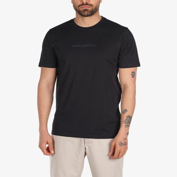 Columbia Bar Split Graphic Erkek Siyah Günlük T-Shirt