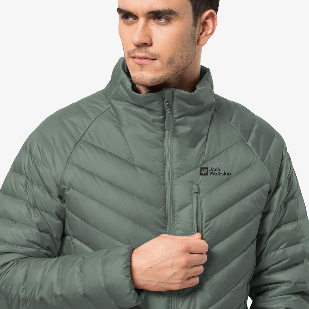 Jack Wolfskin Passamani Down Erkek Yeşil Outdoor Mont