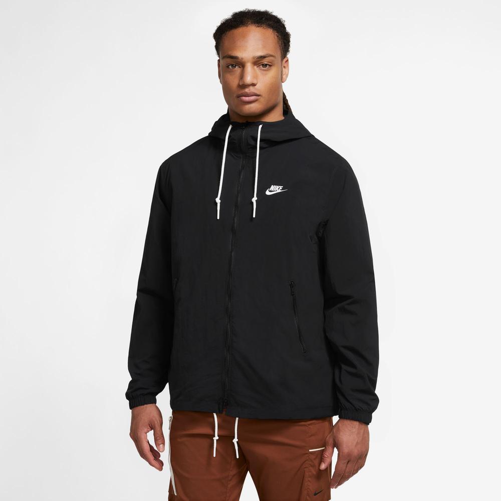 Nike Club Woven Full Zip Erkek Siyah Ceket