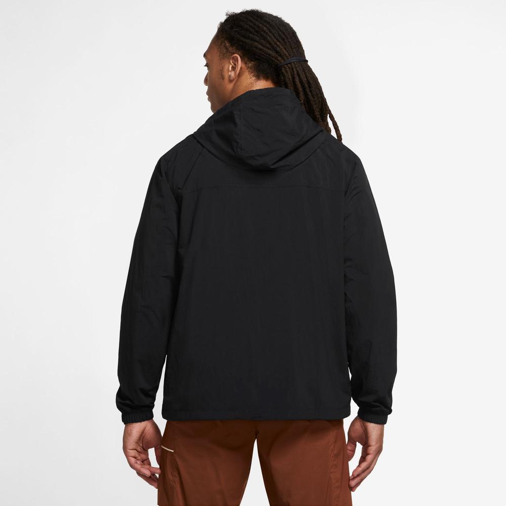 Nike Club Woven Full Zip Erkek Siyah Ceket