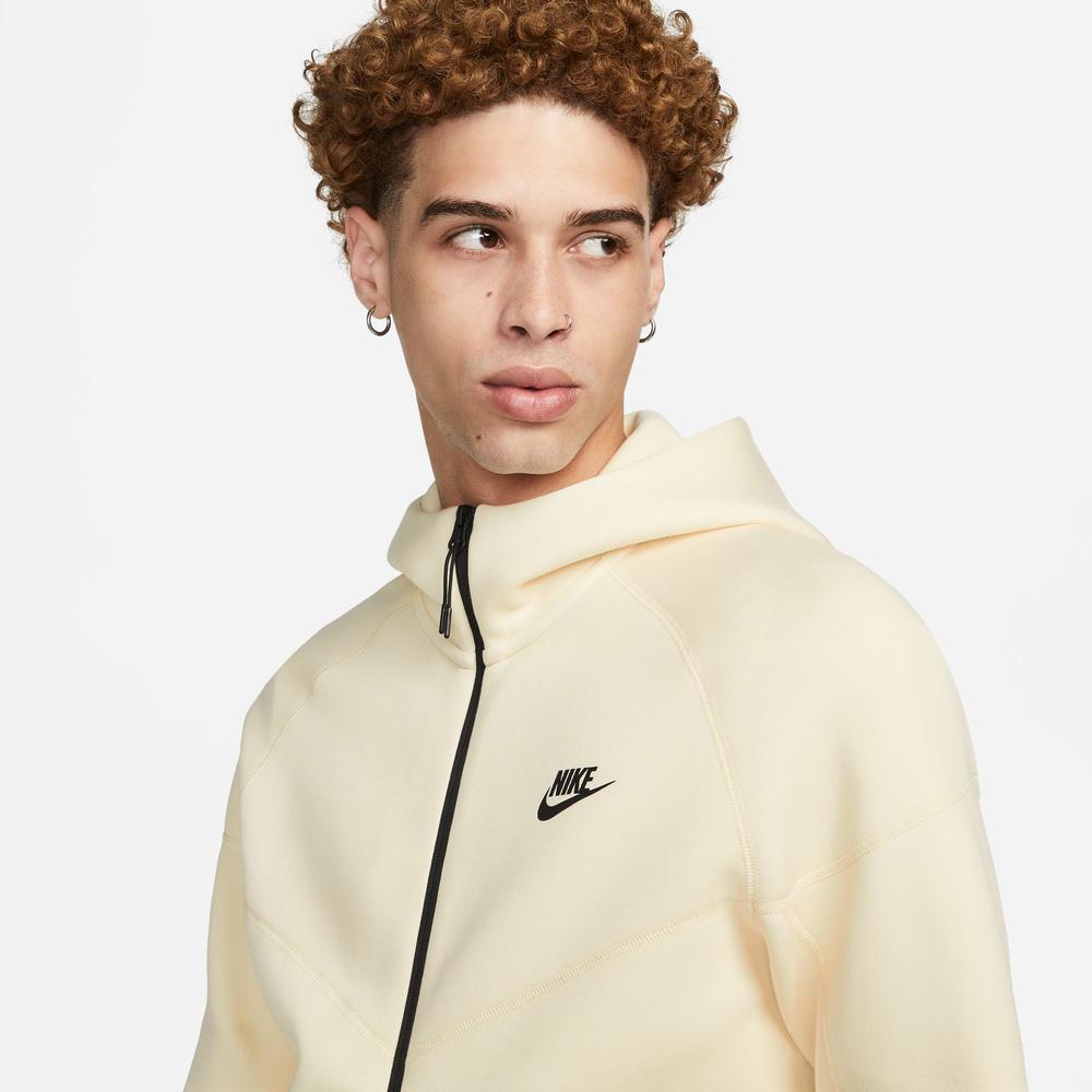 Nike Tech Fleece Full Zip Windrunner Erkek Bej Eşofman Üstü