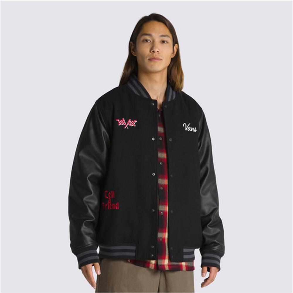 Vans Stevens Varsity Erkek Siyah Ceket