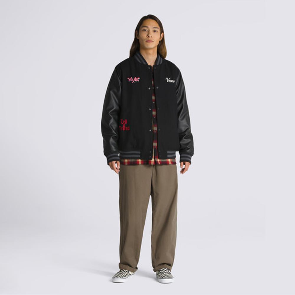 Vans Stevens Varsity Erkek Siyah Ceket