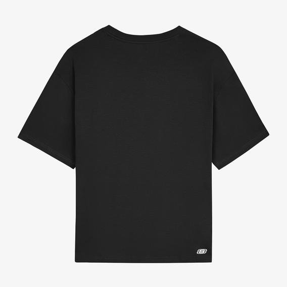 Skechers Graphic Oversize Erkek Siyah Günlük T-Shirt
