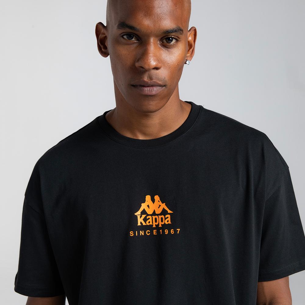 Kappa Authentic Chiba Erkek Siyah Günlük T-Shirt