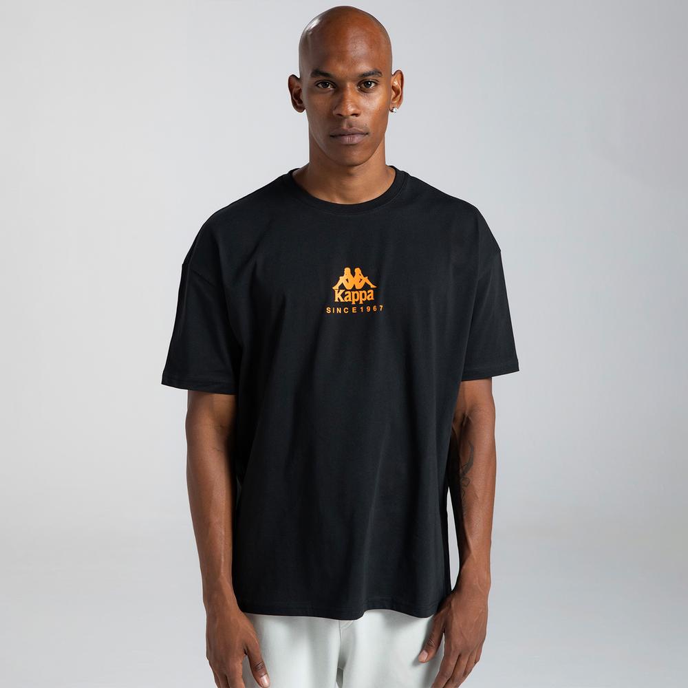 Kappa Authentic Chiba Erkek Siyah Günlük T-Shirt