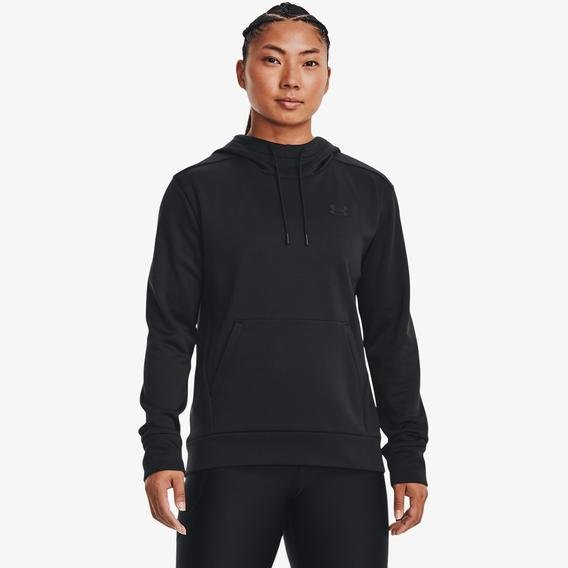 Under Armour Fleece® Left Chest Kadın Siyah Antrenman Sweatshirt