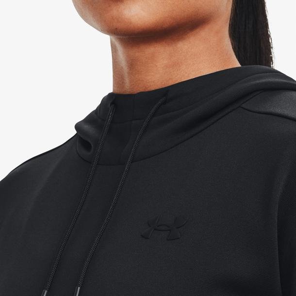 Under Armour Fleece® Left Chest Kadın Siyah Antrenman Sweatshirt