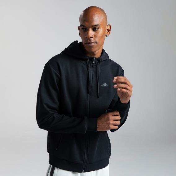 Kappa Authentic Aika Erkek Siyah Günlük Fermuarlı Sweatshirt