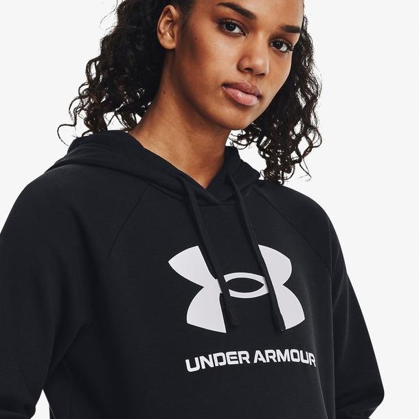 Under Armour Rival Fleece Kadın Siyah Antrenman Sweatshirt