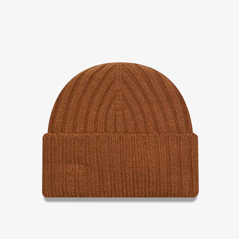 New Era Ne Rib Short Cuff Unisex Kahverengi Bere