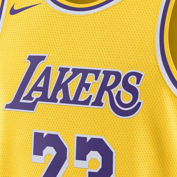 Nike Los Angeles Lakers Icon Edition 2022/23 Dri-FIT NBA Erkek Sarı Basketbol Forması