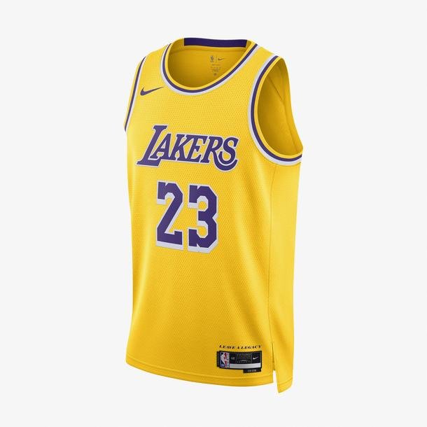 Nike Dri-Fit Los Angeles Lakers Icon Edition Erkek Sarı Forma