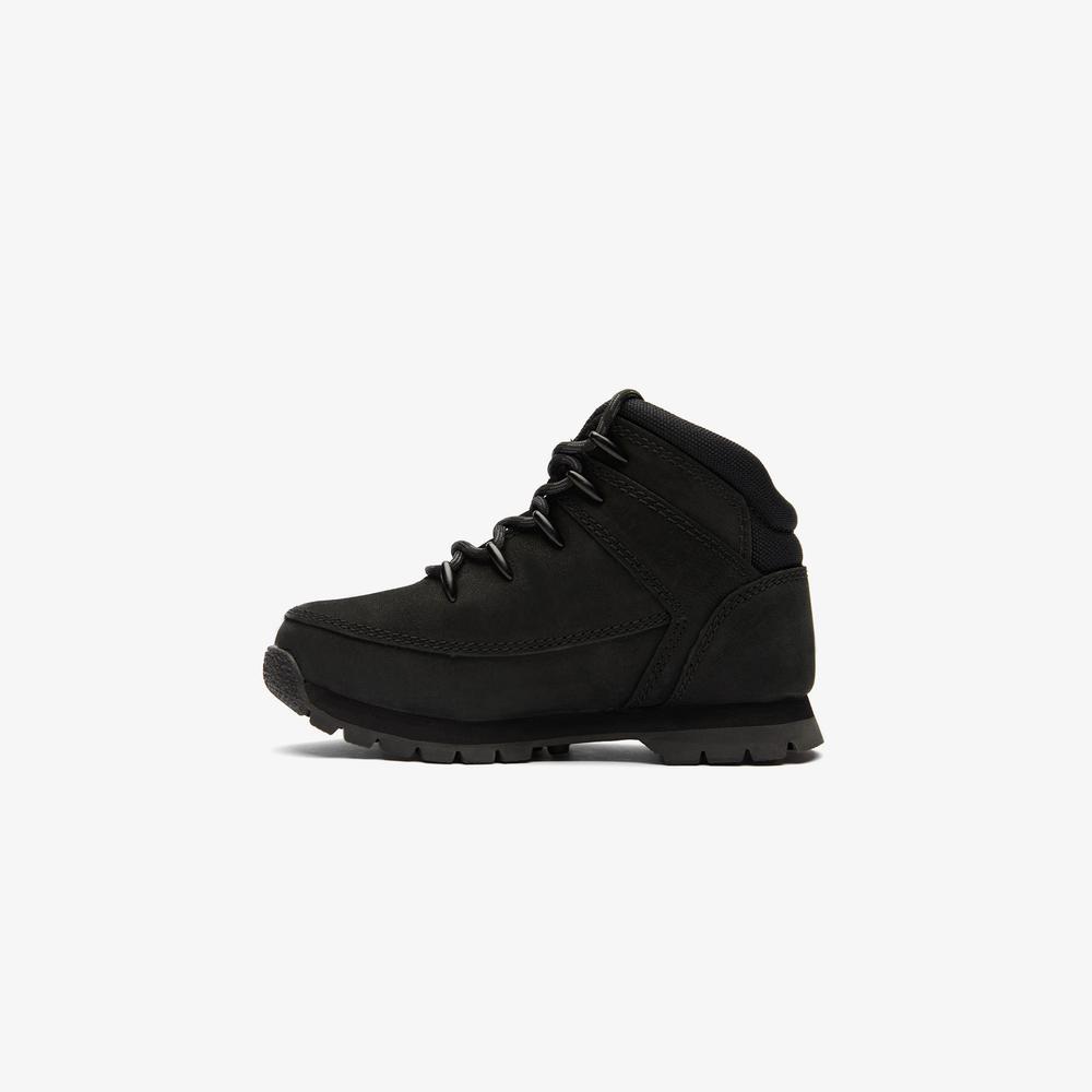 Timberland Mid Lace Up Çocuk Siyah Bot