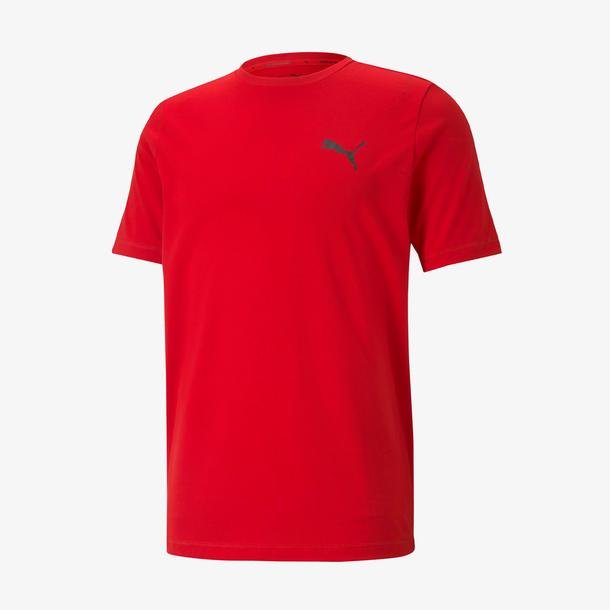 Puma Ess Big Logo Crew Tr Erkek Kırmızı Günlük Sweatshirt