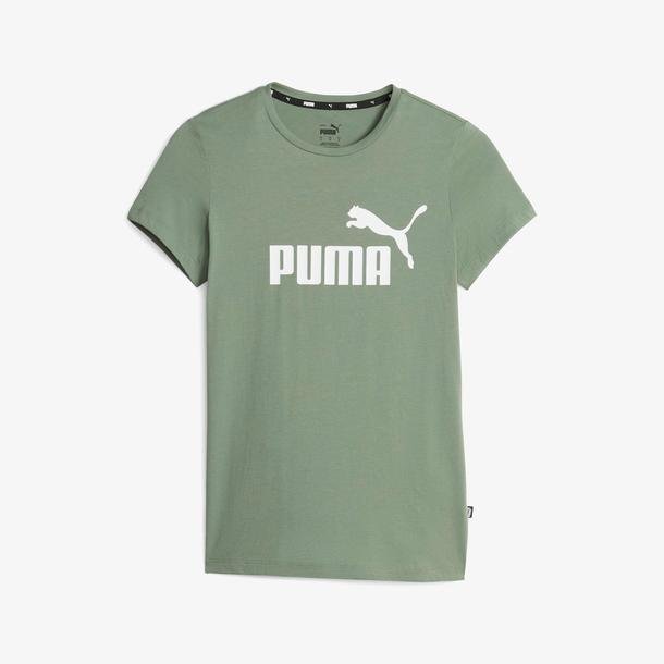 Intersport Puma T-Shirt Kadın Essentials Günlük Heather T-Shirt Yeşil |
