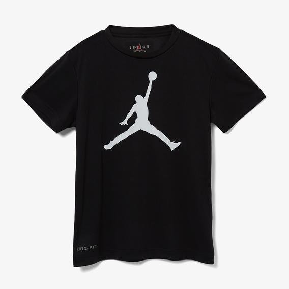 Jordan Jumpman Logo Çocuk Siyah Günlük T-Shirt