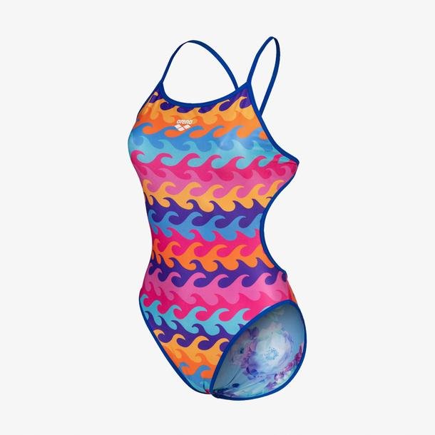 Arena Challenge Back Reversible Kadın Renkli Yüzücü Mayosu