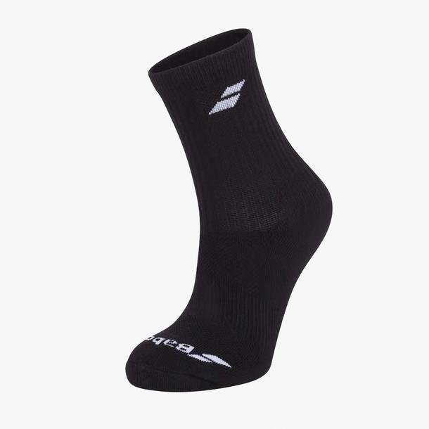 Babolat Logo 3'lü Unisex Siyah Tenis Çorabı