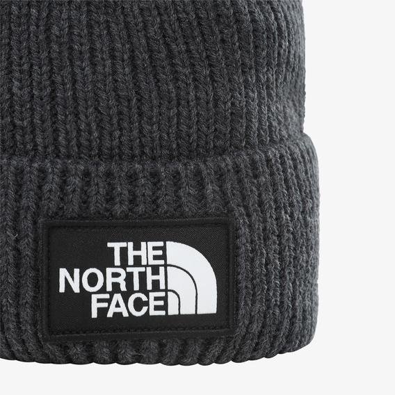 The North Face Logo Box Cuffed Unisex Gri Bere