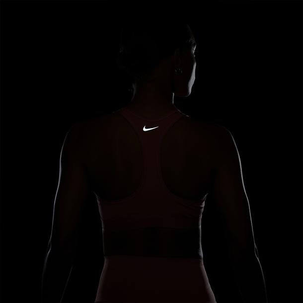 Nike Swoosh Medium Support Kadın Pembe Antrenman Bra