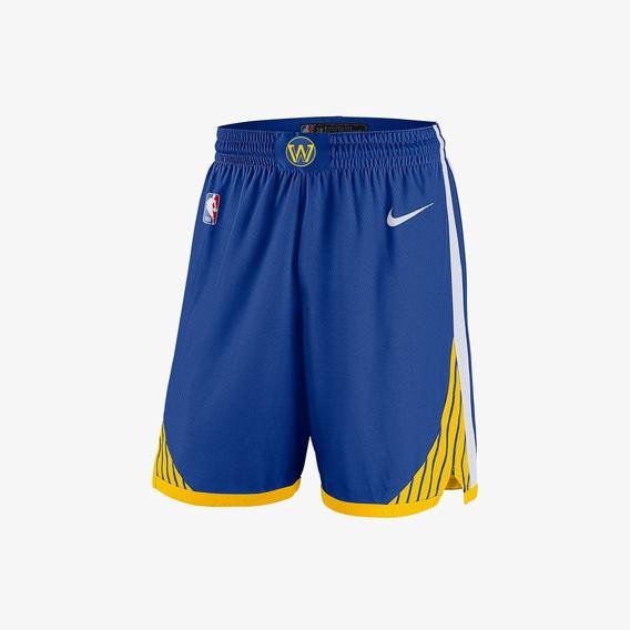 Nike Golden State Warriors Icon Edition Erkek Mavi Basketbol Şortu