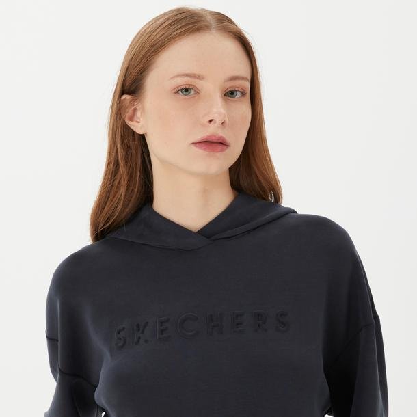 Skechers W Soft Touch Kadın Siyah Günlük Sweatshirt