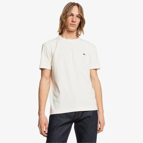 Quiksilver Essentials Erkek Beyaz Günlük T-Shirt