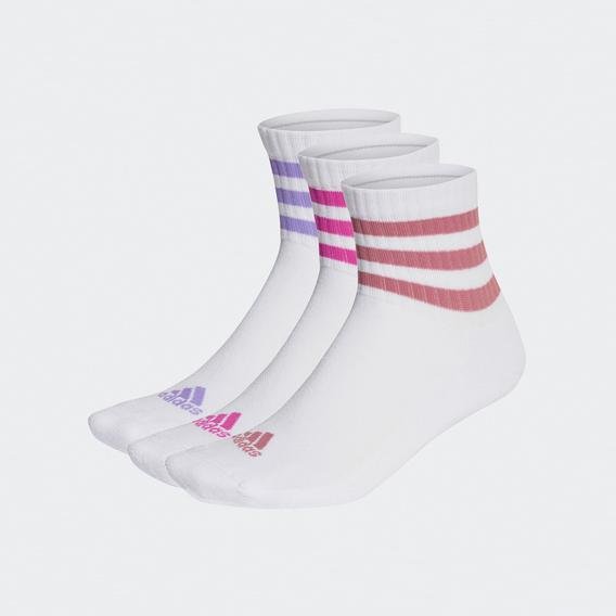 adidas 3-Stripes Sportswear Yastıklamalı 3'lü Yarım Bilek Çorap