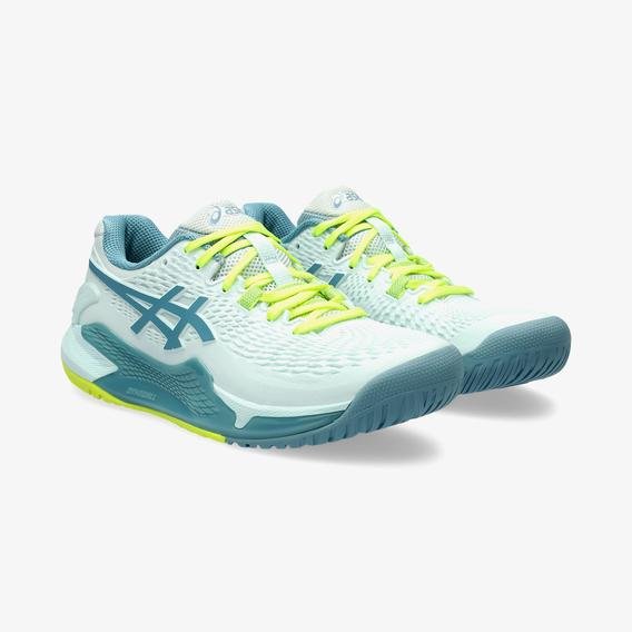 Asics Gel-Resolution 9 Kadın Mavi Tenis Ayakkabısı